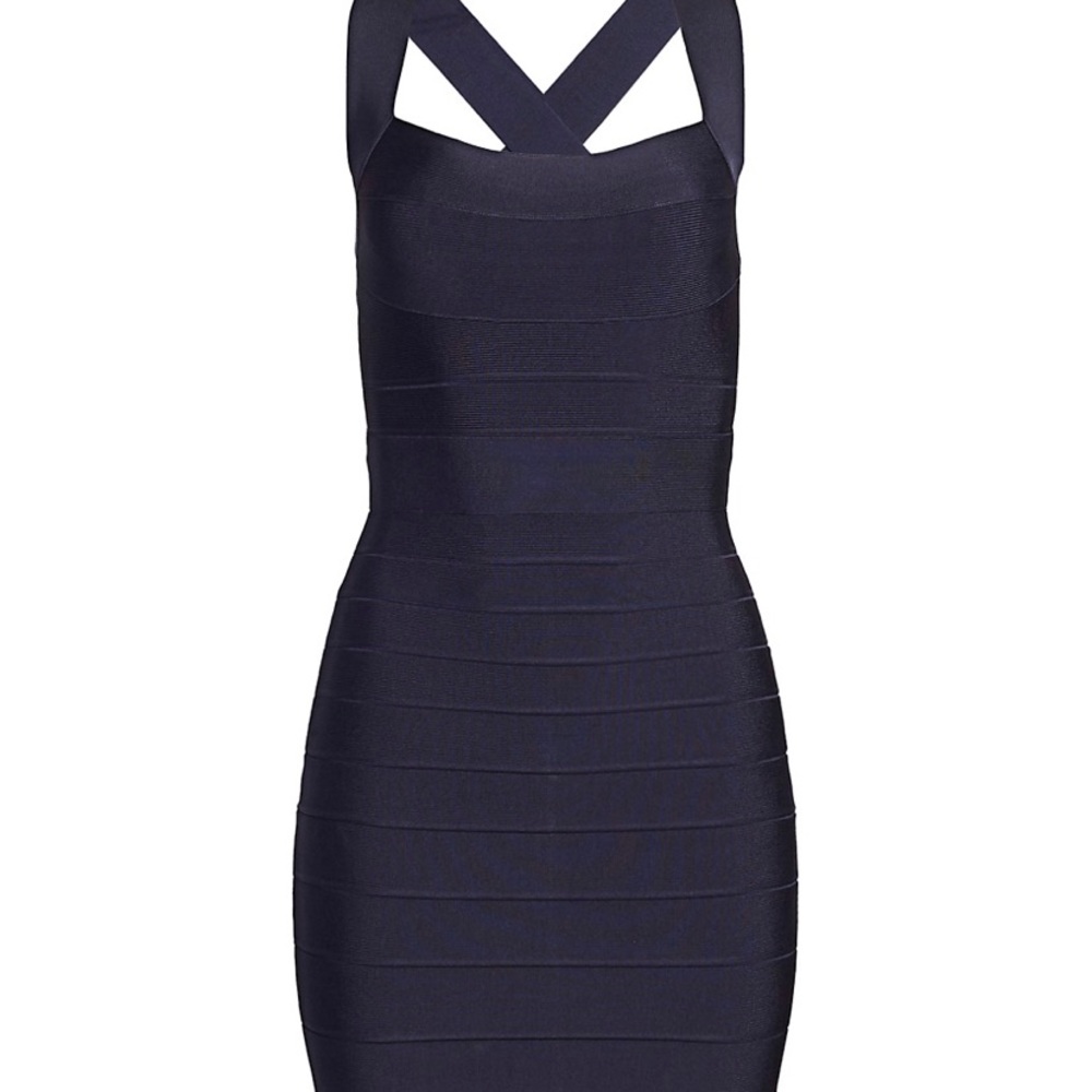 Beautiful black bandaged mini-dress